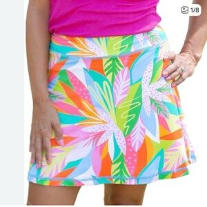 Mary Square Get Tropical Hampton Resort Skort NWOT